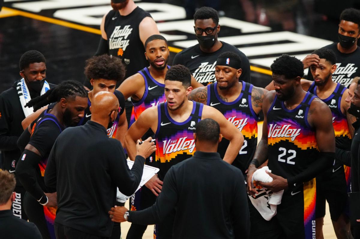 Only three players remain from 2020-21 season; Booker and Ayton. 
